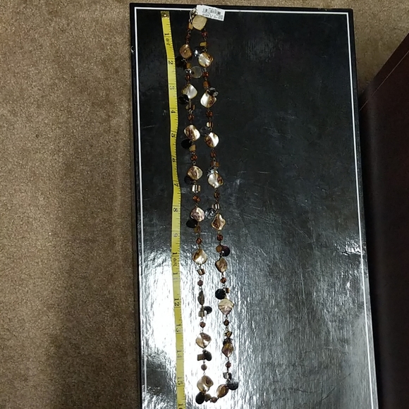 Unique Necklace Brown & Cream Colors - Picture 8 of 8